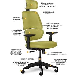 Крісло Mealux Leo Air Green (Y-543 KZ) - мініатюра 2