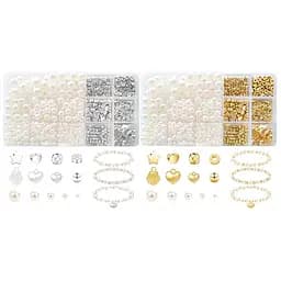 Набор для плетения браслетов 1198-38-39 бусины, подвески, бисер, в пенале (6903317727803) МИКС