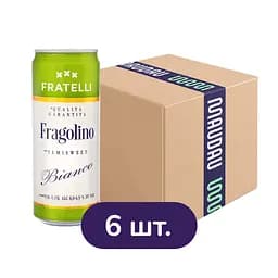 Напиток винный Fratelli Fragolino Bianco 6.9% 1.98 л з/б (6 шт. х 0.33 л)