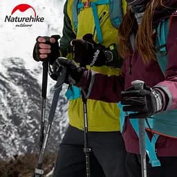 Трекінгова палиця Naturehike (NH17D017-D) 56-120см - телескопічна - сіра - мініатюра 2