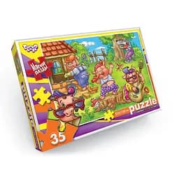 Мягкие пазлы Три поросенка S35-10-10, 35 элементов