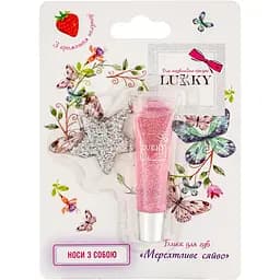 Блиск для губ Lukky Мерехтливе сяйво, ніжно-бузковий (T18884)