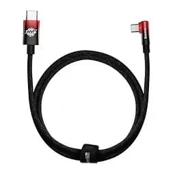 Кабель Baseus MVP 2 Elbow-shaped Fast Charging Data Cable Type-C to Type-C 100W 1m CAVP000620 Black-Red