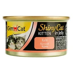 Влажный корм для котят GimCat ShinyCat Kitten с курицей 70 г