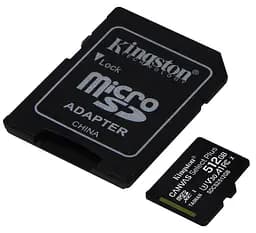 Карта пам'яті Kingston microSDXC Canvas Select Plus 512GB Class 10 UHS-1 + SD адаптер [SDCS2/512GB] [67352] - мініатюра 2