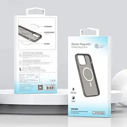 Чохол Vokamo Glacier для iPhone 15 з магнітом білий матовий - мініатюра 3