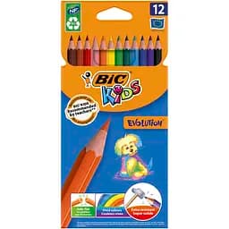 Карандаши цветные BIC Kids Evolution ECOlutions 12 цветов (82902912)