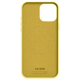 Силиконовый чехол с MagSafe для Apple iPhone 15 Pro Max, ICON2 MagCase, желтый, противоударный, панель с мягкой подкладкой, защита всего корпуса, поддержка беспроводной зарядки, совместим с защитными стеклами и пленками, ArmorStandart (ARM77015) - мініатюра 2