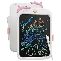 Детский LCD планшет для рисования Beiens Единорог 10” Multicolor белый (К1009white)