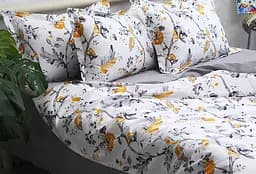 Комплект постільної білизни TAG Tekstil з компаньйоном 1.5-спальний Різнокольоровий 000240958 (PT-025) - мініатюра 2