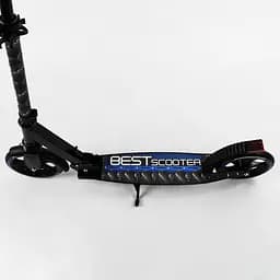 Самокат Best Scooter 57х14х80-98.5 см Чорно-синій 000231605 - мініатюра 3