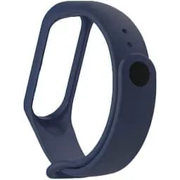 Силіконовий ремінець BeCover для Xiaomi Mi Band 3/4 Deep Blue (704127) - мініатюра 2