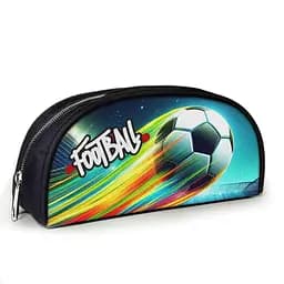 Пенал шкільний для футболіста з принтом Футбольний м'яч 23х10х8 см дитячий для хлопчика (3954)