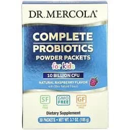 Пробиотики для детей Dr. Mercola Complete Probiotics со вкусом малины 30 пакетиков