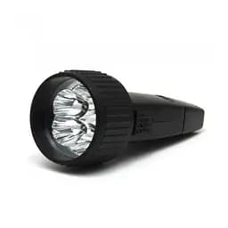 Ручний акумуляторний LED-ліхтар "Космос" у чорному кольорі - мініатюра 4