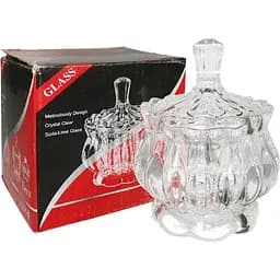 Сахарница стеклянная Crystal Nova с крышкой 150 мл D-9.2 см (83000153_YBCG-153)