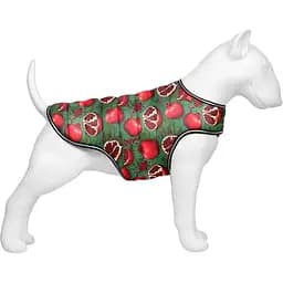 Курточка-накидка для собак Collar Waudog Clothes, рисунок "Гранаты", M, А 37 см, B 52-62 см, С 36-47 см