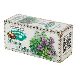 Уцінка. Чай Карпатський чай М'ята та Чебрець 27 г (20 шт. х 1.35 г) (772206)  - мініатюра 4