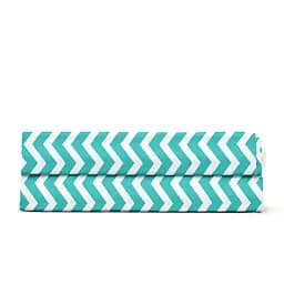 Простирадло Cosas полуторне 155х240 mint zigzag, м'ята (ZigMint_155s) - мініатюра 4