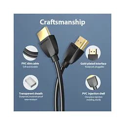 Кабель мультимедійний HDMI M to HDMI M 1.0m black Vention (AAIBF) - мініатюра 3