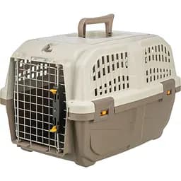 Контейнер-переноска Trixie для собак та котів Skudo 1 вагою до 12 кг пластик розмір XS 30x32x49 см коричнева 