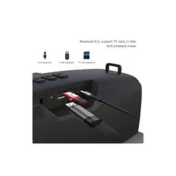 Портативна акустика XO F33 LED екран Bluetooth із мікрофоном у комплекті бездротова - мініатюра 4