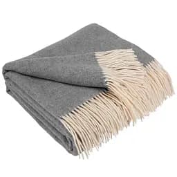 Плед Love You 100% вовна 140х200 см сірий (6062)