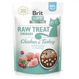 ласощі для кішок Brit Raw Treat Urinary Freeze-dried з куркою та індичкою, 40 г