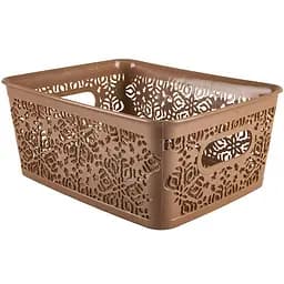 Кошик Violet House Ажур Cream, коричневий, 5 л (0501 №1 Ажур CR б/кр. 5 л)