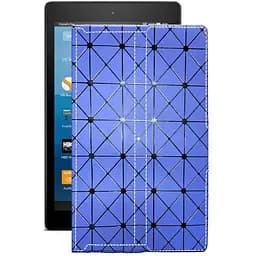 Чохол StatusCASE з екошкіри для планшету Amazon Fire HD 8 2017 Синій ромб