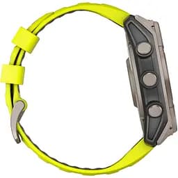 Смарт-годинник Garmin Fenix 8 Solar Sapphire 51mm Titanium with Amp Yellow/Graphite Silicone Band (010-02907-20) [116854] - мініатюра 5