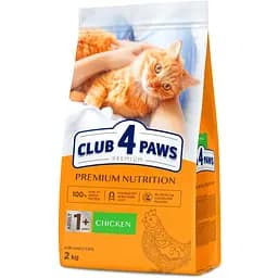 Сухой корм Club 4 Paws Premium для кошек Курица 2 кг