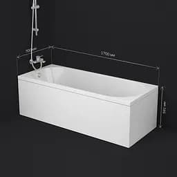 Ванна акрилова Am.Pm X-Joy 170x70 см білий W94A-170-070W-A1, Білий - мініатюра 6