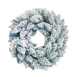 Вінок новорічний різдвяний Hvoya Elegant зі штучної хвої засніжений 50 см