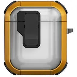 Футляр протиударний Locking Button для навушників Airpods 1/2 Yellow