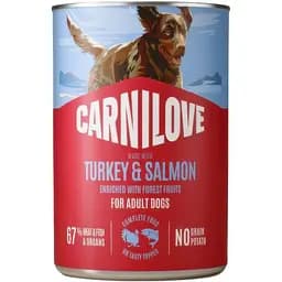 Вологий корм для собак Carnilove Salmon & Turkey паштет лосось та індичка 400 г
