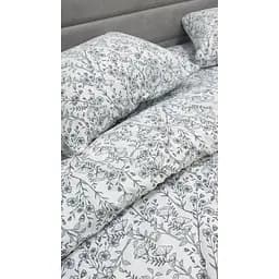 Наволочка Ecotton Зимова колекція Super Soft White/ Black Фланель 50х70 см (25545)