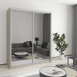 Шкаф-купе двухдверный MebelStar Комбо AL 2 Зеркала 170x60x210 см Кашемир (MBS-2808)