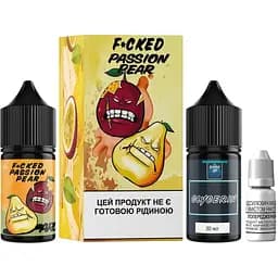 Набор компонентов для самозамеса солевой жидкости для вейпа Fucked Lab V2 Salt 30 мл 0-25 мг Passion Pear Груша Маракуйя (15471)