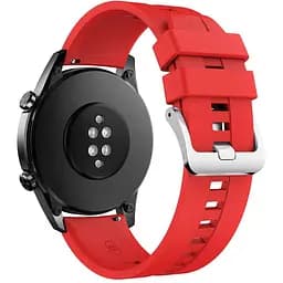 Ремінець силіконовий Tamister для годинника 22 мм Type D червоний