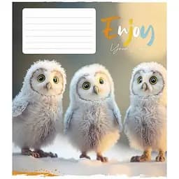 Тетрадь ученическая Engoy your life Школярик 012-3252L-2 в линию 12 листов