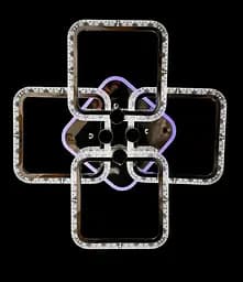 Люстра стельова LED Splendid Ray L39209/4, 4 лампи, хром, білий, 58 см, сучасний стиль - мініатюра 5
