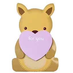 Блокнот дитячий Malevaro Звірята 2+ серце з липким шаром, 78x116мм, 40 аркушів (52806)