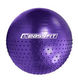 Фитбол 65 см EasyFit Hybrid фиолетовый (фитбол полумассажный) (EF-3011-V)