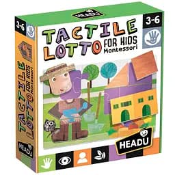 Тактильное лото Headu Монтессори Формы и контуры (MU25374)