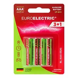Батарейки Euroelectric AAA LR03 1,5V, 4 шт. - мініатюра 2