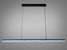 Підвісна LED-люстра Diasha XH1001/1000BK, чорна, 100x4 см, 28 W - мініатюра 2