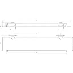 Поличка Perfect Sanitary Appliances RM 1702 - мініатюра 2