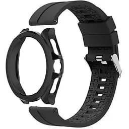 Комплект Tamister для часов Xiaomi Watch 2Pro черный (бампер + силиконовый ремешок 22 мм)