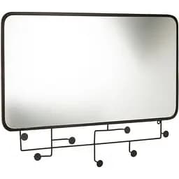 Дзеркало J-line настінне прямокутне в чорній металевій рамі 82х63 см Бельгія (18564)